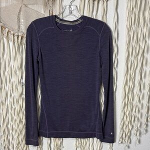 Smartwool Women's Purple Merino Wool Long Sleeve Base Layer Size Small
